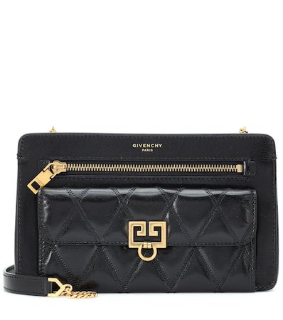 Gem quilted leather crossbody bag