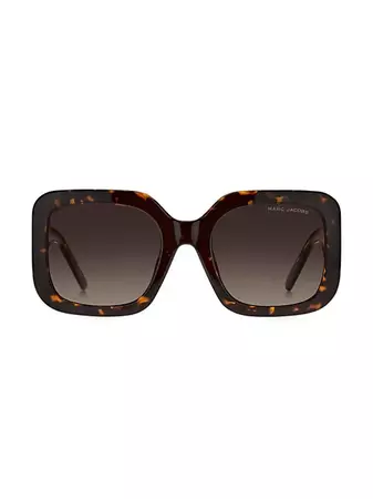 Shop Marc Jacobs 53MM Square Colorblocked Sunglasses | Saks Fifth Avenue