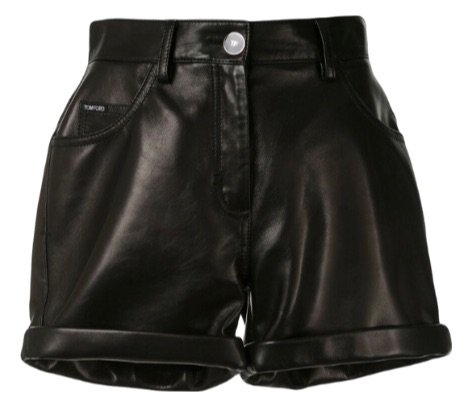 leather short black