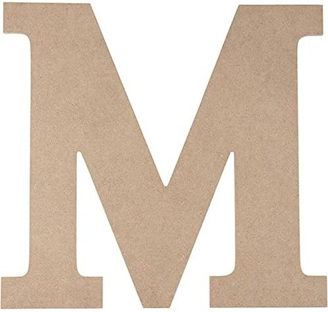 Amazon.com: Juvale Wooden Letter M for Crafts and Wall Decor (12 in)