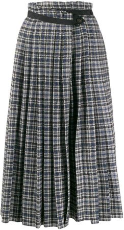 tween high-rise pleated skirt