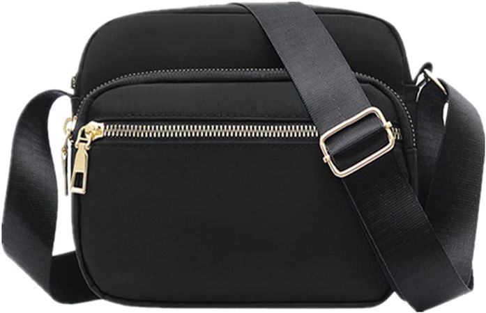 DIHKLCIO Nylon Crossbody Bags for Women Purses and Handbags Women's Casual Messenger Bags Waterproof Black Crossbody Purse (black): Handbags: Amazon.com