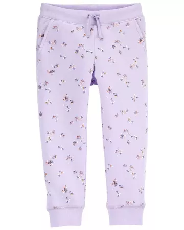 Floral Print Pull-On Joggers | carters.com