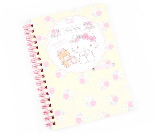Hello Kitty Spiral Notebook: Flowers | Sanrio