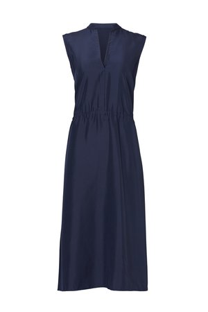 VINCE. Navy Ruched Dress