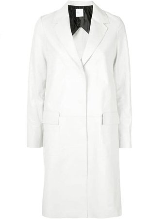 White Rosetta Getty tailored single-breasted coat 1419884547 - Farfetch
