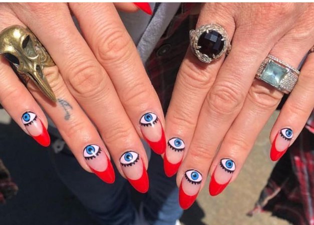evil eye nails