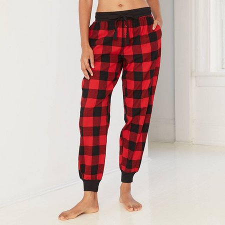 Women's Perfectly Cozy Plaid Flannel Jogger Pajama Pants - Stars Above™ : Target