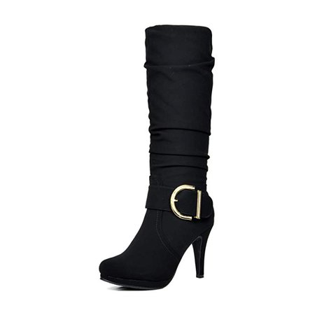 Amazon.com | DREAM PAIRS Women's Knee High High Heel Winter Fashion Boots | Knee-High