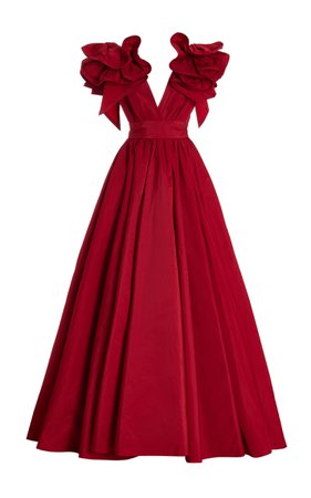 Exclusive Ruffled Taffeta Gown By Elie Saab | Moda Operandi
