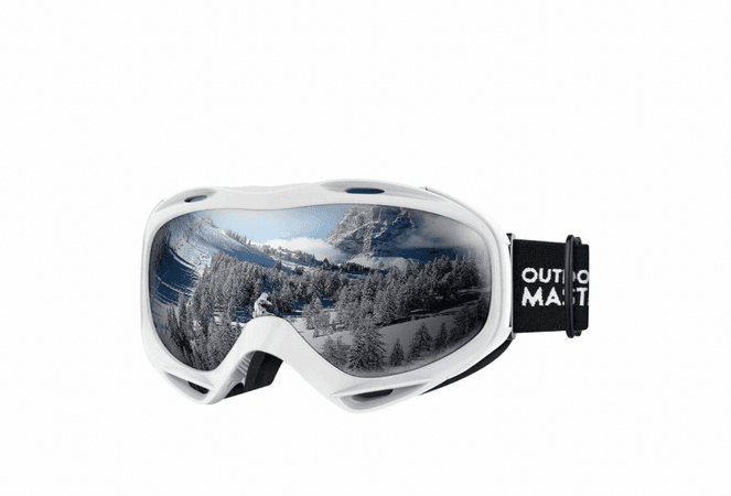 white ski goggles Amazon