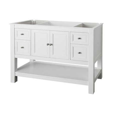 Home Decorators Collection Gazette 48 in. W Bath Vanity Cabinet Only in White-GAWA4822D - The Home Depot