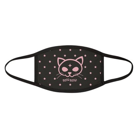 Kawaii Witchy Cat Fabric Face Mask. Washable Reusable. Pink | Etsy