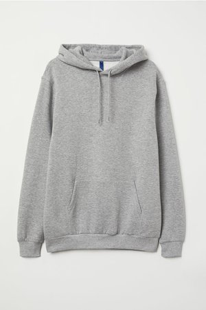 Hooded Sweatshirt - Light gray melange - Men | H&M CA