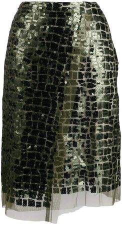 Dorothee sequin embroidered tulle skirt