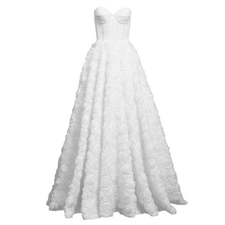 Wedding Dress White Rose | MATSOUR'I | Wolf & Badger