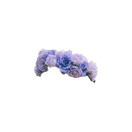 purple flower crown
