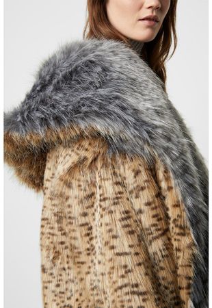 Blaire Faux Fur Hooded Coat