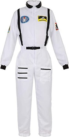 Amazon.com: Haorugut Women Astronaut Costume Adult Coveralls Space Suit Dress up Costume: Clothing