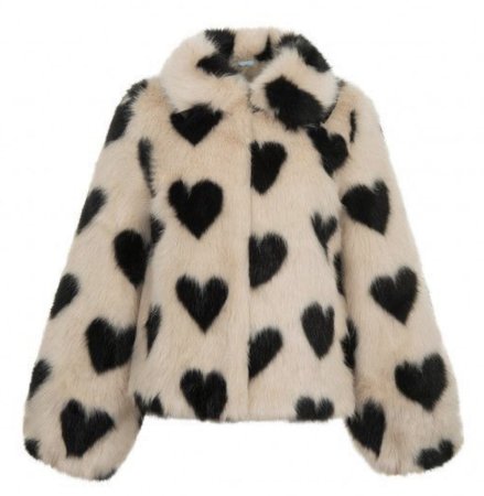 heart fur coat