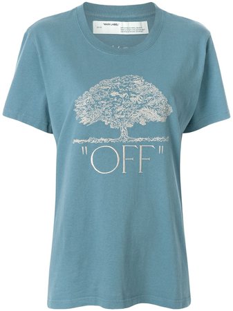 Off-White Camiseta Com Estampa De Árvore - Farfetch