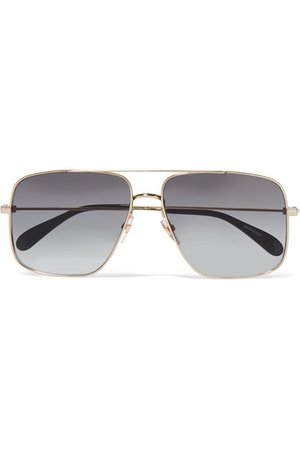 Givenchy | Oversized aviator-style gold-tone sunglasses | NET-A-PORTER.COM