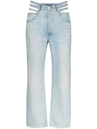 3X1 X Mimi Cuttrell Willow Cut-Out Jeans Ss20 | Farfetch.com