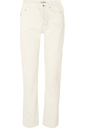 Balenciaga | Twisted high-rise straight-leg jeans | NET-A-PORTER.COM