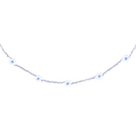 Daisy Chain Necklace, Winter Blue, Emily Levine Milan