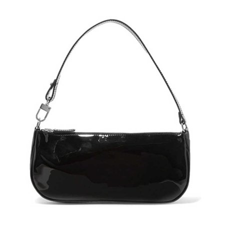 Jollque pequeños bolsos de hombro para mujeres de cuero de cocodrilo Baguette bolsa de marca Mini diseñador Negro Bolso de mano para mujer - AliExpress