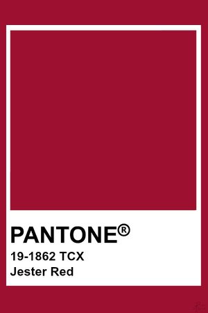 Pantone Jester red