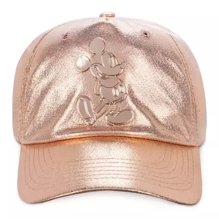 Mickey Mouse Rose Gold Baseball Cap for Adults | shopDisney