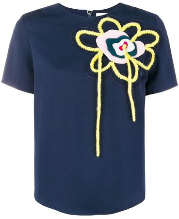 wool flower T-shirt