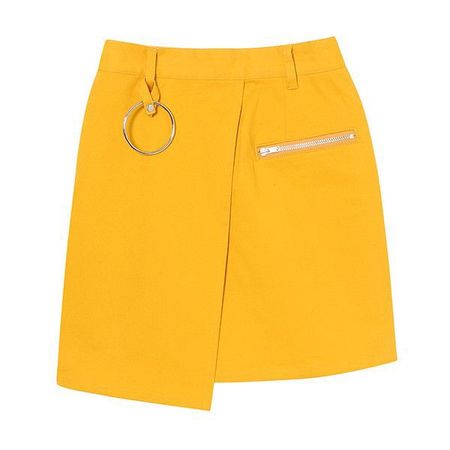 orange yellow skirt