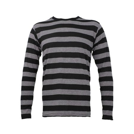 Men's Long Sleeve Black & Stone Grey Striped Shirt | Etsy