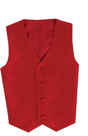 red suit vest