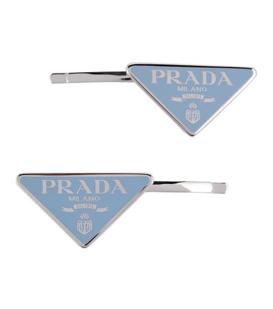 Prada - Symbole hair clip set | Mytheresa