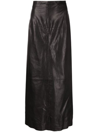 Balenciaga Leather A-line Skirt - Farfetch