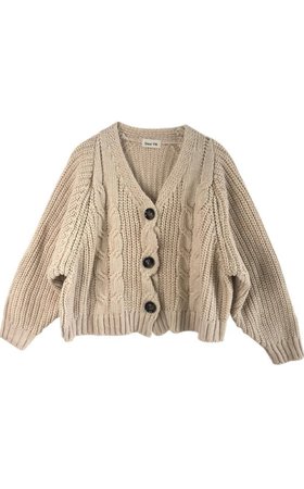 cable knit khaki sweater