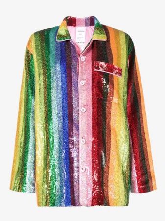 rainbow sequin shirt pajama