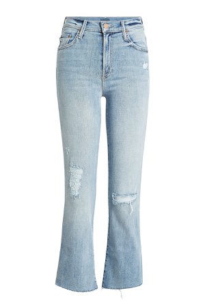 Cropped Distressed Jeans Gr. 31