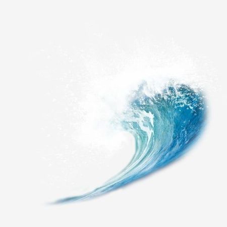 3D Ocean Wave No Background