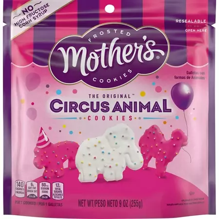 Mother's Circus Frosted Animal Cookies 9 Ounce Bag - Walmart.com