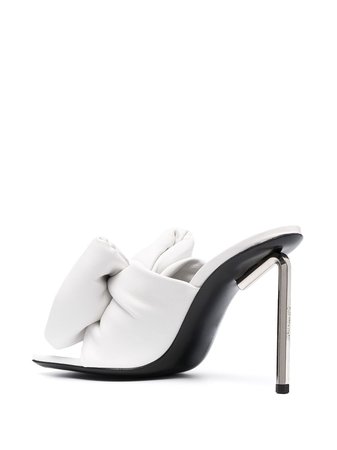 Shop white Off-White Allen bow mules with Express Delivery - Farfetch