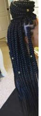 long individual braids