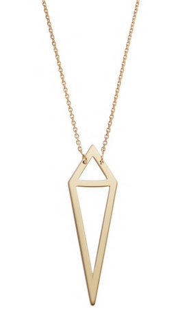 hold triangle necklace