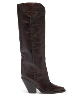 ISABEL MARANT Lomero leather knee-high boots