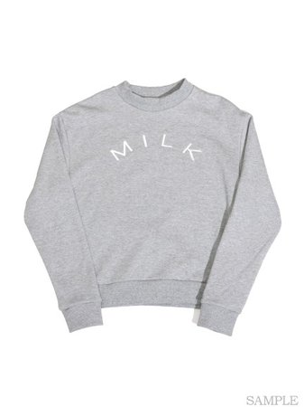 MILK Trainer (Tops / Pullover) | MILK (Milk) Mail Order | Fashion Walker