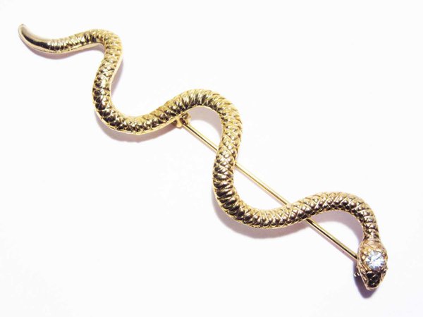 Vintage Snake Broach