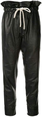 leather paper bag trousers